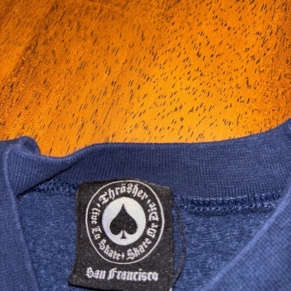 Thrasher Men's Navy sweatshirt - Picture 4 of 7